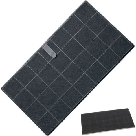 Filtre Charbon 347x191x10 mm Pour Hotte Recyclage - Compatible HIL40 F37 F39 HSIL56 - Unité (1/3)