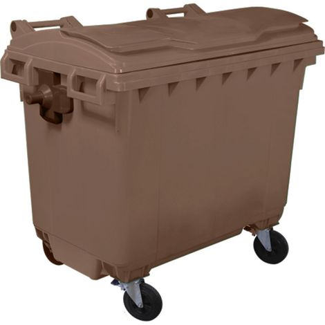 Bac roulant 4 roues premium 660l-lot de 5