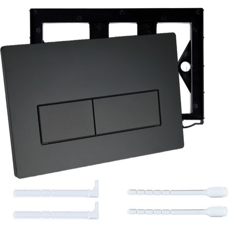 Plaque de déclenchement WC - Pièce de rechange compatible avec Sigma01 UP300 et 320 - Plaque de déclenchement (noir) (1/5)