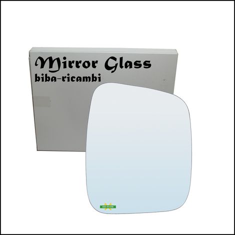 Vetro specchio retrovisore cromato lato dx-passeggero per citroen nemo (aa) dal
