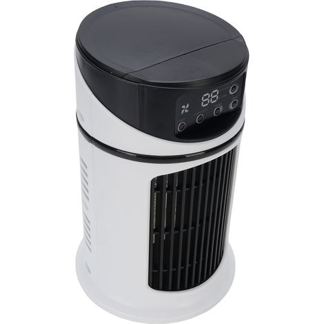 Climatiseur mobile 4 en 1, ventilateur rafraîchissant 6 vitesses, réservoir d'eau 300 ml, humidificateur pour maison (1/5)