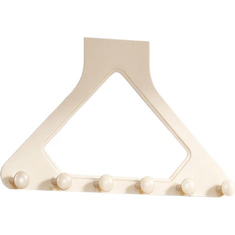 Rangez vos affaires sans percer vos portes – en 2 secondes Porte-serviette sans perçage – Multi-crochets – Stable – Pour salle de bain, entrée, cuisine (1/4)