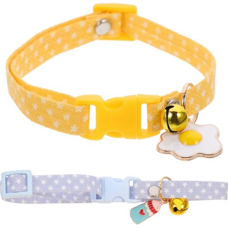 Collar decorativo para gatitos con cascabel para mascotas (paquete de 6 unidades) (1/5)