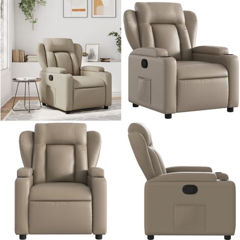 vidaXL Relaxsessel Cappuccino-Braun Kunstleder (1/5)