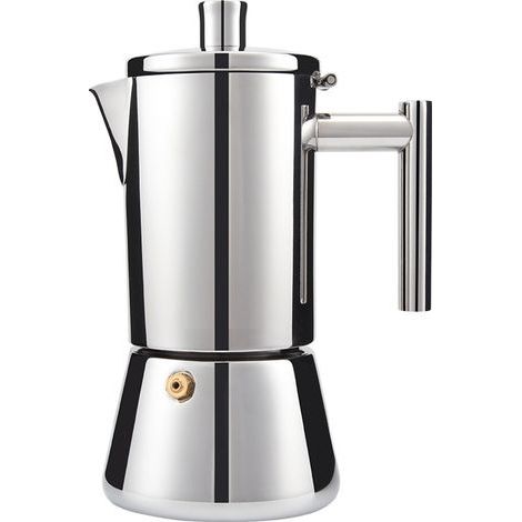 Stainless steel Moka pot, household coffee maker, induction cooker, espresso maker, coffee machine, espresso pot - 300ml (1/4)