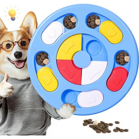 Intelligenzspielzeug für Hunde, interaktives Spielzeug zur Förderung der Intelligenz und Linderung von Ängsten bei Welpen, Beschäftigungsspielzeug zur Verlängerung der Fresszeiten, waschbar und strapa (1/5)
