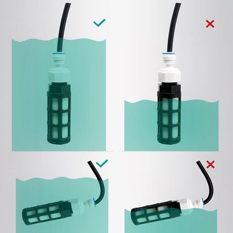 Selbstansaugender Wassereinlassfilter – 12,5 cm tragbarer PP-Filter – Für Befeuchtungssprühsysteme