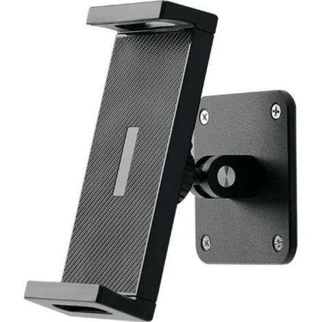 Support mural tablette aluminium - Rotation 360° fixation stable Compatible 4 à 12 9 pouces - Bureau cuisine salle de bain (1/5)