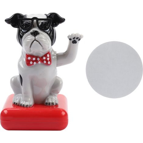 Balanoire à énergie solaire agitant le chien adorable décor à la maison accessoires de voiture ornement de table (2) (1/5)