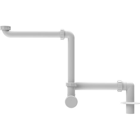 Sifón oculto para lavabo DN40x5/4' con desagüe vertical