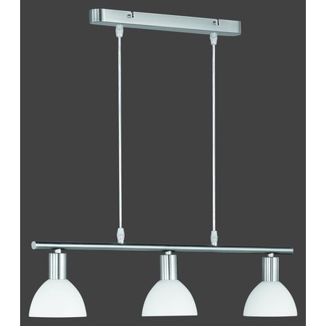 Lampada a Sospensione da Interno E14 in Metallo Nickel Opaco