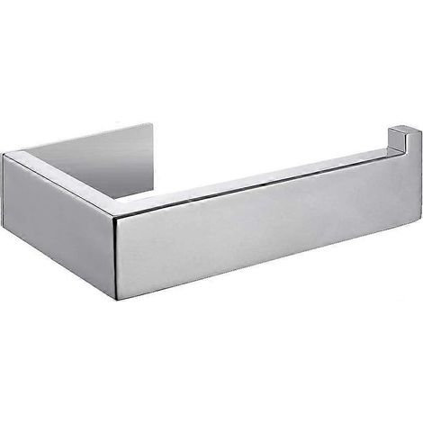 Porte-papier toilette sans couvercle, porte-papier de cuisine en acier inoxydable SUS 304 poli miroir pour toilettes et salle de bain (1/5)