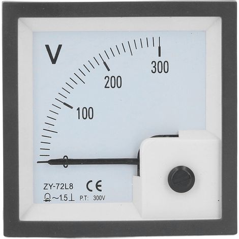 Voltmètre analogique 0-300 V, voltmètre à aiguille pour équipement (1/5)