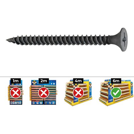 CAJA 500 unid. TORNILLO PLADUR PLACA-METAL SSF Ø3,9x45mm FOSFATADO CELO