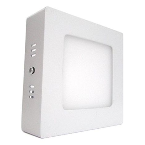 Plafoniera Faretto Led Da Soffitto Muro Parete Quadrata 6W Bianco Neutro 120x120mm