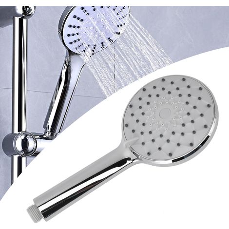 Cabezal de ducha de alta presión con 5 funciones y soporte extraíble para baños y hoteles. (1/5)
