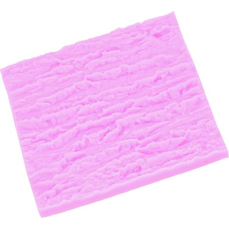 Moule en silicone texture écorce pour gâteaux et pâtisserie - Mat décoratif rose (1/5)