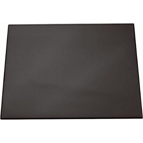 Vade sobremesa durable negro con tapa transparente 700x500 mm