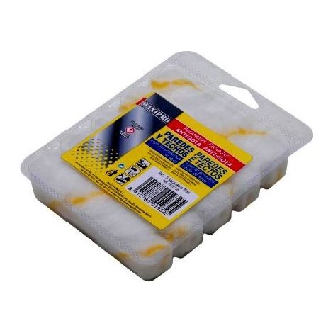 Rouleau de peinture anti-goutte Mini murs et plafonds rechargeable 06 Cm Rouleau à plume en polyamide R620764