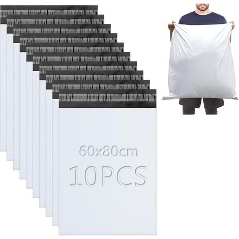 10 Stück Vinted Paketbeutel 60x80 cm Kunststoffumschlag Verpackungs-Versandbeutel Vinted Paketversandbeutel für Textilien und Schuhkartons (1/5)