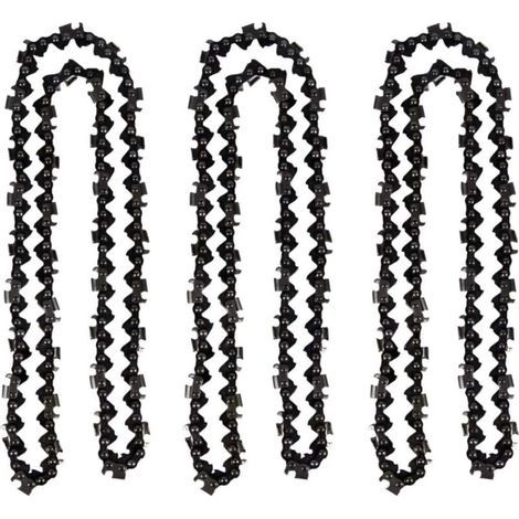 Lot de 3 chaînes de tronçonneuse 50 cm 0.325' 1,5 mm 76 maillonsMatériau haute ténacitéCompatible avec Timberpro et Hyundai (1/5)