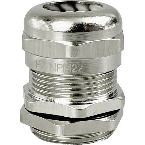 TRU COMPONENTS TC-10302836 Presse-étoupe M22 laiton (nickelé) métal 1 pc(s) S434702 (1/2)