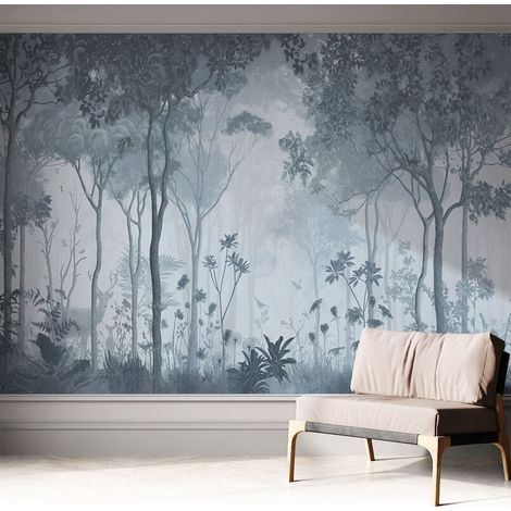 Tapete Selbstklebend - Fototapete mit Motiv - Wandtapete modern - Wandgestaltung Mystik des Waldes 312x219 cm (1/5)