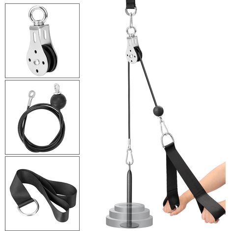 Système de fixation de câble de poulie, goupille de chargement, bras de levage, Biceps Triceps Blaster, équipement d'entraînement de force des mains, bricolage (1/5)