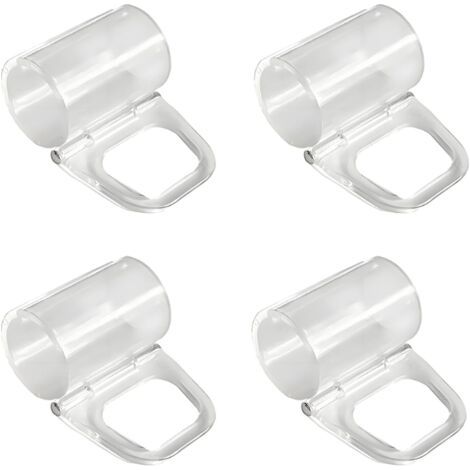 4pcs 20mm pull Hook HAND GRIP, rideau plissé montage facile support de support fixe, accessoires pour rideaux (1/5)