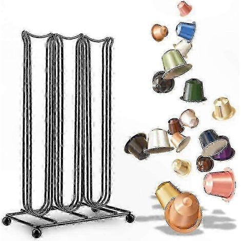 Kapselspender für 40 Kapseln, Tischaufbewahrungsständer, kompakter und praktischer Organizer für Nespresso-Kapseln (1/5)