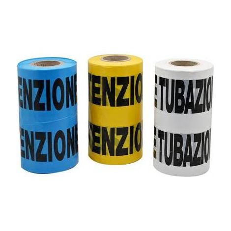 NASTRO AVVERTITORE Misura: Giallo tubo gas - 200 mt