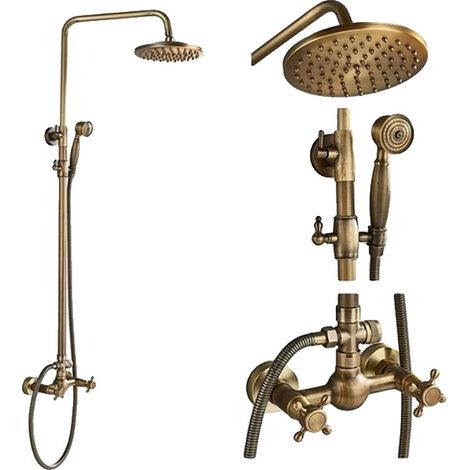 Duschsystem, Doppelgriff, höhenverstellbar, A (1/2)