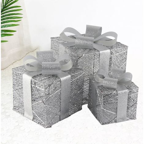 Boîtes cadeaux de Noël pour décorations intérieures et extérieures (1/5)