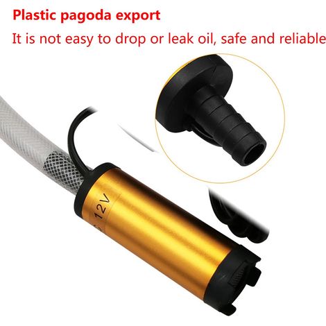 Pompe à huile submersible électrique portable 12 V/24 V CC, pompe à eau/diesel en acier inoxydable, pompe de transfert de carburant (eau, huile, diesel). (1/5)