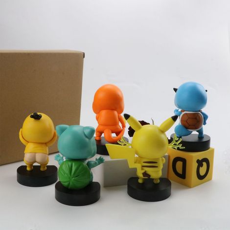 Lot 5 figurines animées ornement voiture intérieur décoration statuette cartoon tableau de bord (1/5)