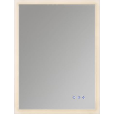 Moments of Glass Espejo de Banho Rectangular 50 x 70 cm con Iluminacion LED, Interruptor Tactil, Brillo Regulable, 3 Tonos y Funcion Antivaho Frame (1/5)