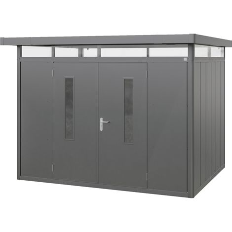 GFP Primeyard Casetta da giardino metallo 298x228x231 cm Armadio da esterno per attrezzi antracite (1/5)