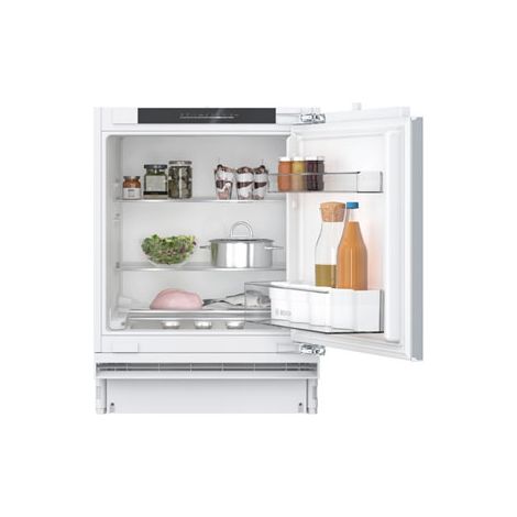 Bosch – Réfrigérateur sous-plan intégrable 134l – Classe E – 820mm de hauteur – 598mm de largeur – Super refroidissement – KUR21VFE0 (1/8)