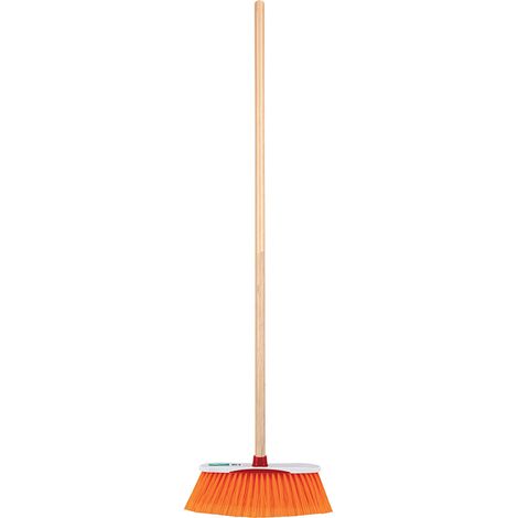 Escoba cerdas PVC suaves con mango
