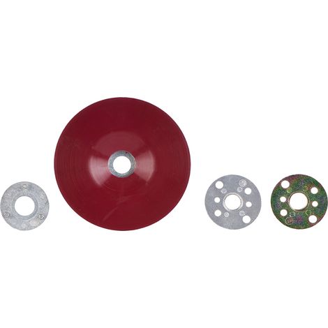 3M Plato Plano Rojo Soporte Acabado Superficies Planas 115 125 180mm M14 180mm