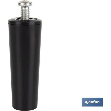 Tappo cieco 60 mm nero con vite M-6
