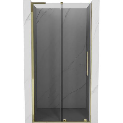 Mexen Velar L porte de douche coulissante 110 cm, graphite, dorées - 871-110-003-41-50 (1/5)