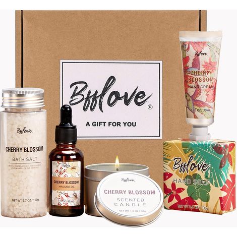 Spa Geschenkset Kirschblüten Badespa für Frauen-5-teilig (1/5)