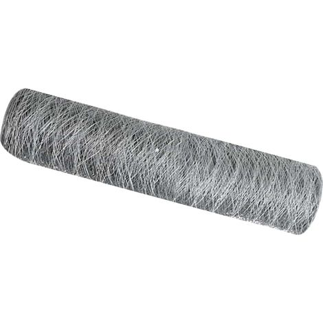Maison Exclusive - Hexagonzaun Silber 0,4 x 10 m Verzinkter Stahl