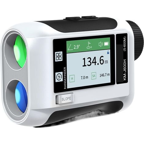 Télémètre À Écran Tactile Télescope De Golf Rechargeable Affichage LCD avec Verrouillage du Drapeau 600m Précis Mesure Distance Effort (1/5)