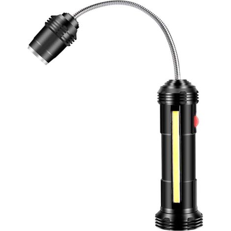 Lampe de travail magnétique à col de cygne avec zoom LED pour machine-outil, chargement USB, pour tour (1/5)