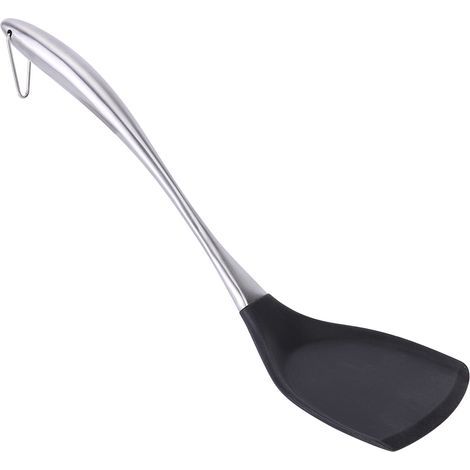 MARYLENE Spatule Silicone Inox Résistant Chaleur Long Manche Ustensile Cuisine Outil (1/5)