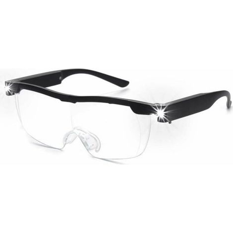 Lunettes Loupe - Grossissement 1 6 X - LED Intégrée - Pour Artisanat - Bijouterie - Lecture - Porte-Bébé - Relaxation - 1 Pièce (1/5)