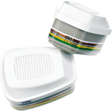 3M™ 6099 Bajonettfilter A2B2E2K2HgP3R + Formaldehyd (alt: 70-0710-9161-8) f. Ate (1/2)