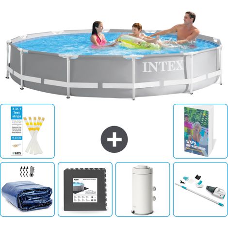 Prism Frame Pool Rund - 366x76 cm - 7-teilig S141